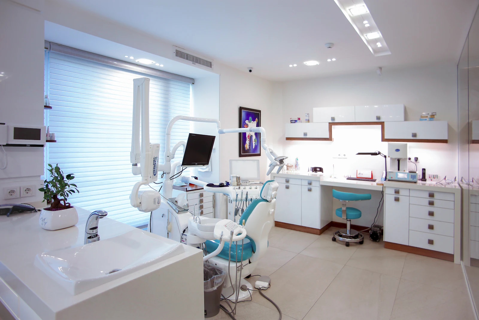 Placeholder photograph of a modern dental treatment room