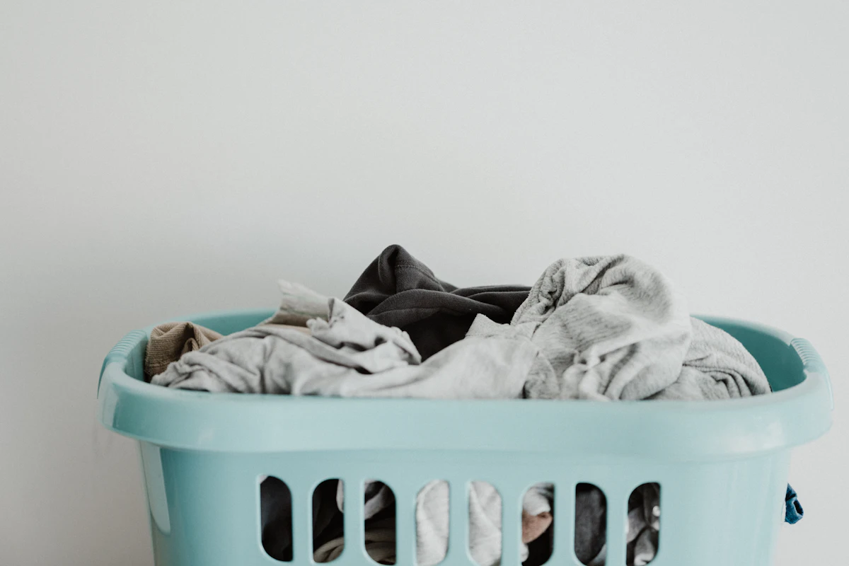 Placeholder photograph of a laundry basket