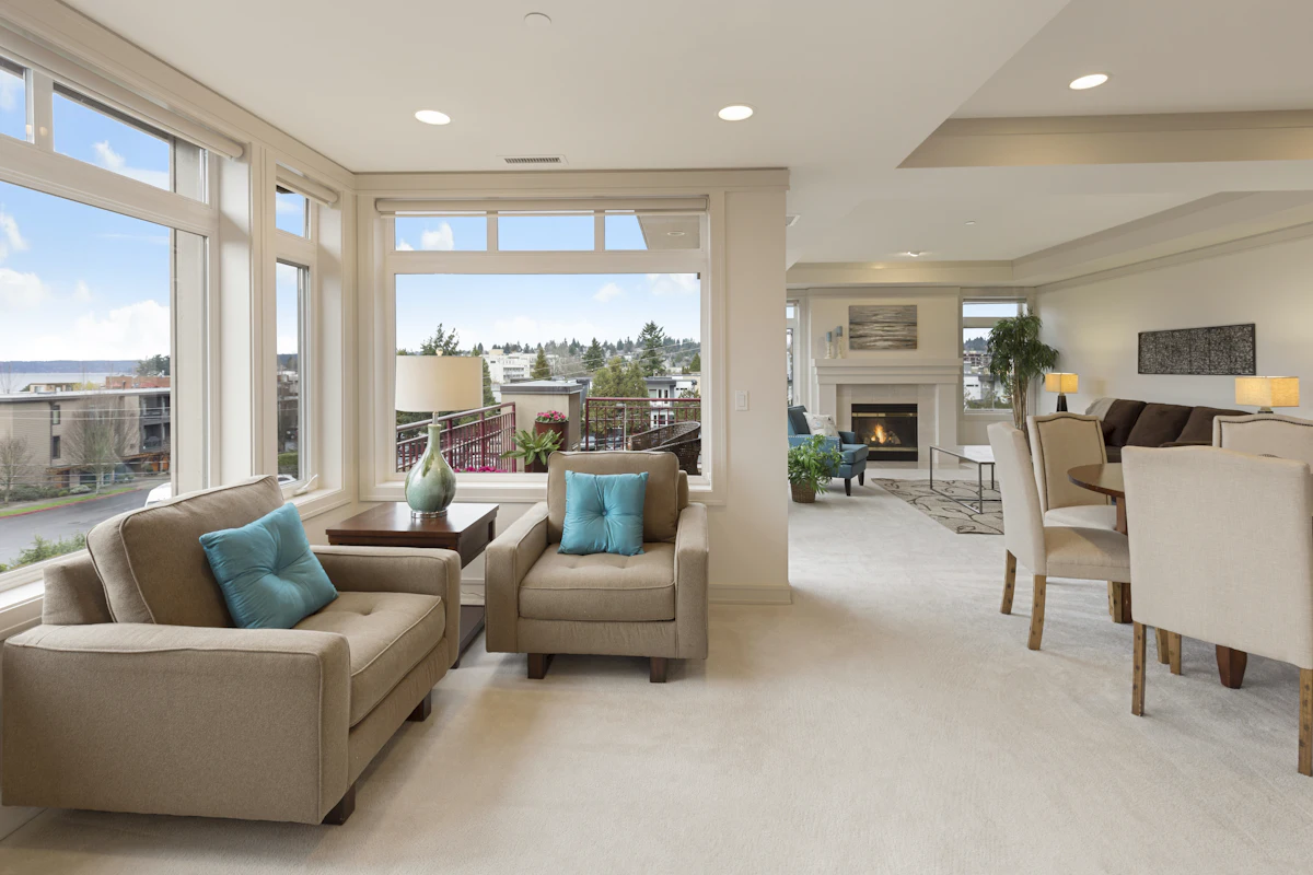 Placeholder photograph of a bright living room