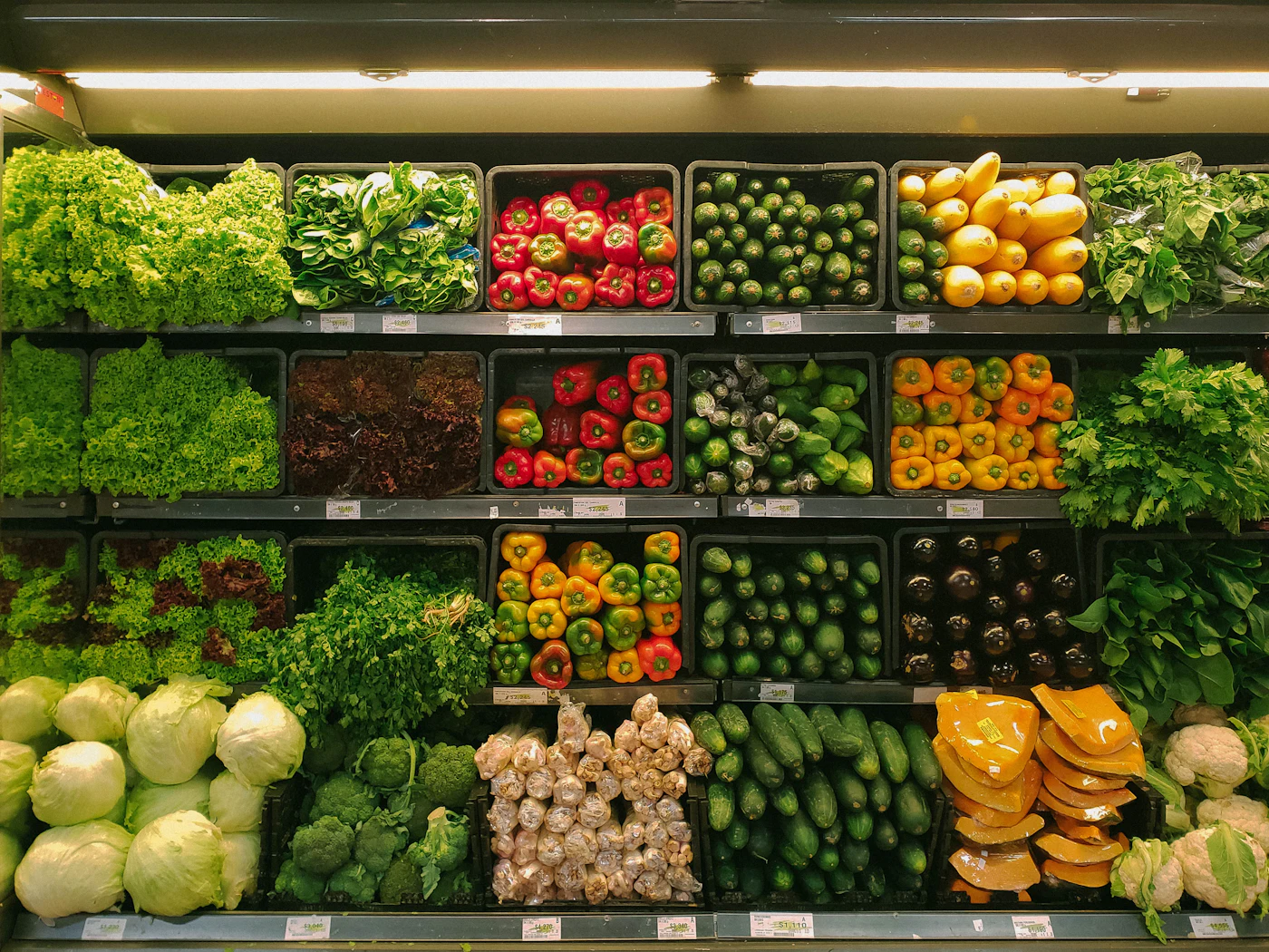 Placeholder photograph of fresh produce shelves
