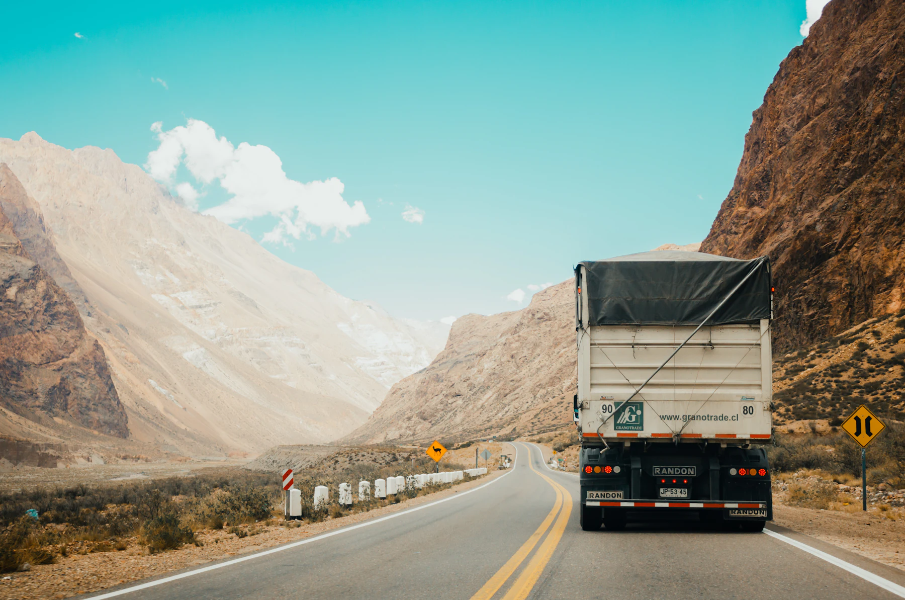 Placeholder photograph of a delivery truck